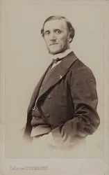 Ritratto del pianista e compositore Jean-Henri Ravina 1818-1906