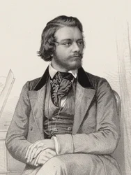 Ritratto del pianista e compositore Theodor Leschetizky 1830-1915, ca 1860