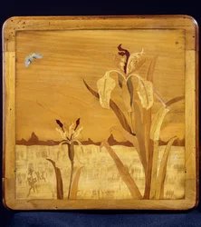 Tavolo in stile Art Nouveau, dettaglio