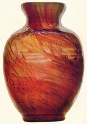Vaso di vetro di E. Galle, c1846-1903, 1903
