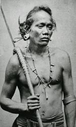 Capo tribale vietnamita o cambogiano, c.1870s