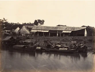 Vista della città cinese Cholen Foglio n. 2, Saigon, Cocincina
