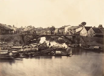 Vue de la Ville Chinoise Cholen Feuille No. 2, Saigon, Cochinchine, 1866