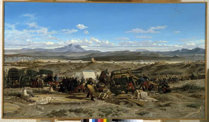 Accampamento a mezzogiorno