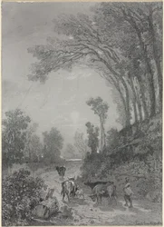 Paesaggio con mucche