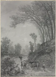 Paesaggio con mucche