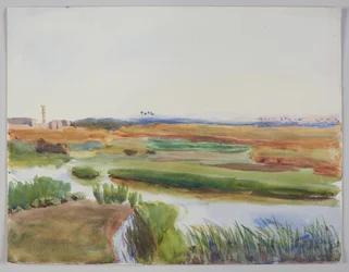 Paesaggio con ruscello, Cairo