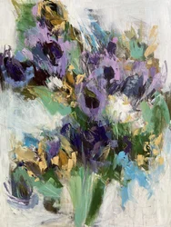 Fiori di lavanda in stile pittorico