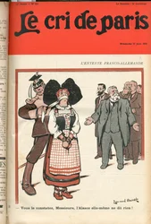 Copertina di Le Cri de Paris, satirico a colori