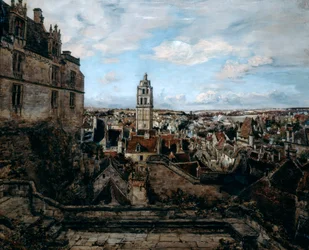 Vista dalla terrazza del castello di Loches