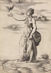 Proserpina che trasforma Esculapio in un gufo, 1548