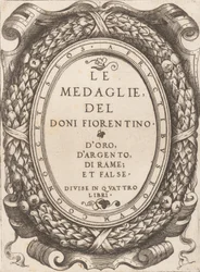 Piatto del titolo: Le Medaglie del Doni Fiorentino