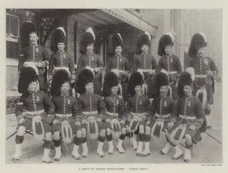 Un gruppo di Gordon Highlanders, ragazzi di Dargai