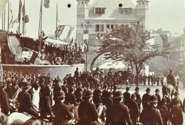 Tunnel di Blackwall: cerimonia di apertura con il Principe di Galles, futuro Re Edoardo VII, e la Principessa Alessandra, 1897