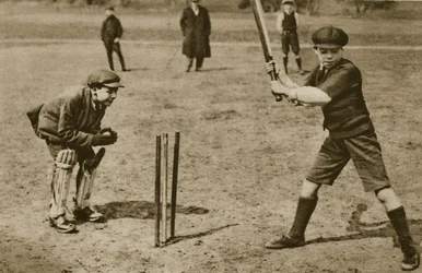 Ragazzi che giocano a cricket, Parliament Hill Fields