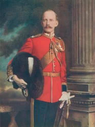 Brevet-Major Lord E. H. Cecil. Capo Ufficiale di Stato Maggiore a Mafeking durante l
