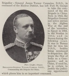 Brigadiere Generale Turner Cummins, DSO, comandante della 4ª Brigata per la Cina