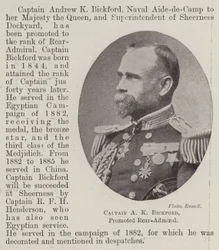 Capitano A K Bickford, promosso contrammiraglio