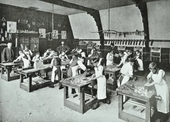 Classe di falegnameria, 1896