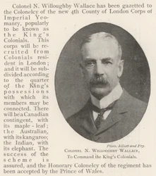 Colonnello N Willoughby Wallace, comandante dei Reali Coloniali