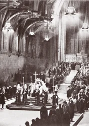 Giorgio V in stato a Westminster Hall, 1936