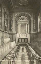 Interno, Cappella del Pembroke College, Oxford, Oxfordshire