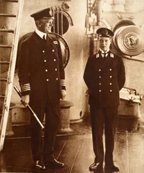 Re Edoardo VIII come guardiamarina sulla H.M.S. Hindustan, 1910