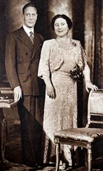 Re Giorgio VI ed Elisabetta, la Regina Madre