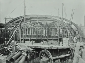 Kings Cross Station: lavori di costruzione in corso, 1862