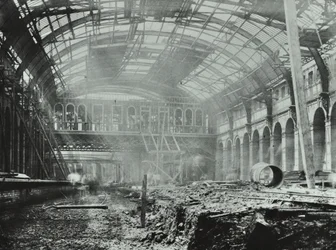Kings Cross Station: lavori di costruzione in corso, 1862