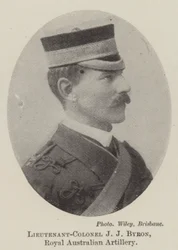Tenente colonnello J J Byron, artiglieria reale australiana