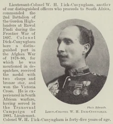 Il tenente colonnello W H Dick-Cunyngham