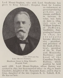 Lord Mount-Stephen, munifico donatore al King Edward