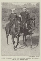 Lord Wolseley e Sir Redvers Buller di ritorno dalle manovre