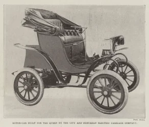 Automobile costruita per la Regina dalla City and Suburban Electric Carriage Company