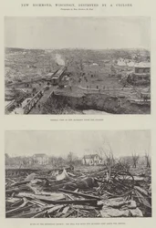 New Richmond, Wisconsin, distrutta da un ciclone