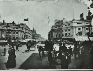 Oxford Circus, Westminster LB: vista verso est, 1895