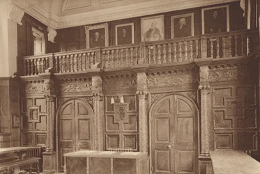 Oxford: Jesus College, Lo Schermo della Sala, c 1610