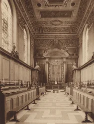 Oxford: Trinity College, Interno della Cappella, guardando a est
