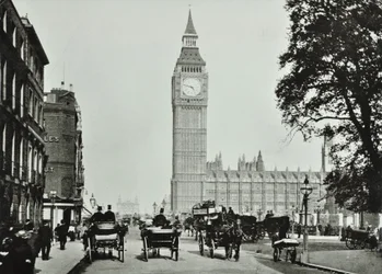 Parliament Square: vista verso Bridge Street, 1895