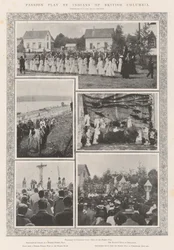 Rappresentazione della Passione da parte degli indiani della Columbia Britannica