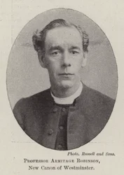 Professor Armitage Robinson, nuovo canonico di Westminster