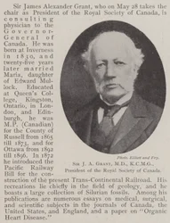 Sir J A Grant, MD, KCMG, presidente della Royal Society of Canada