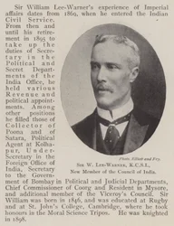 Sir W Lee-Warner, KCSI, nuovo membro del Consiglio dell