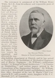 Sir William White, direttore della costruzione navale (in pensione)