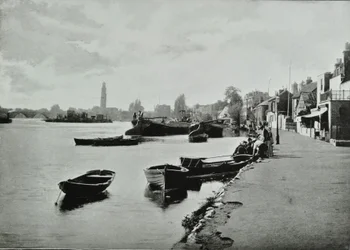 Strand-on-the-Green, Hounslow: vista generale, 1895