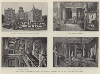 Il castello di Ehrenburg, Coburgo, la residenza principale del Duca di Sassonia-Coburgo-Gotha