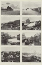Il grande uragano, scene di devastazione sulla costa