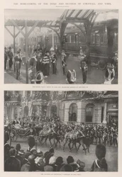 Il ritorno a casa del duca e della duchessa di Cornovaglia e York