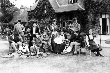 La famiglia Husey, c.1890